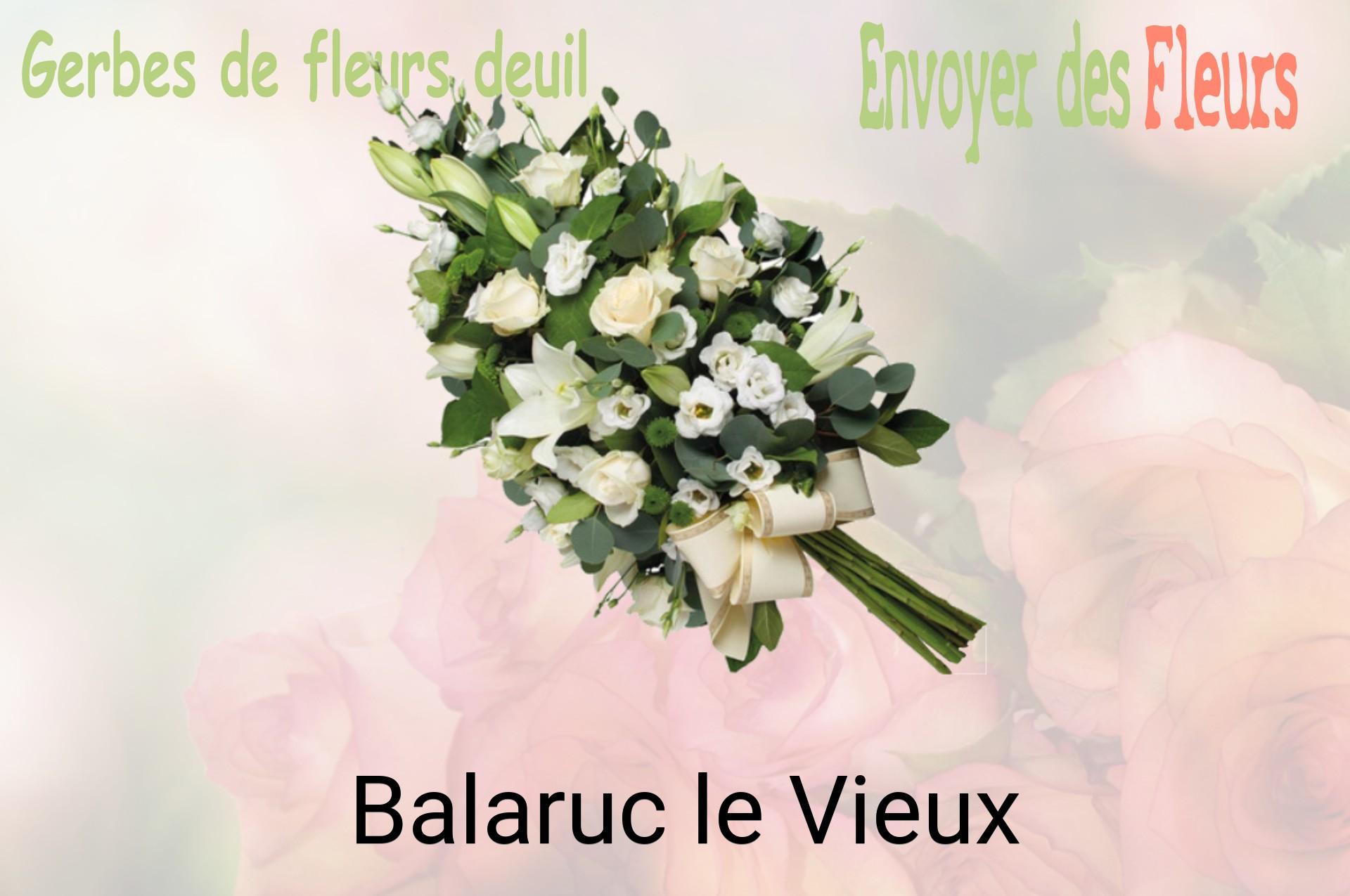 Gerbe de fleurs de deuil livrée à Balaruc-le-Vieux